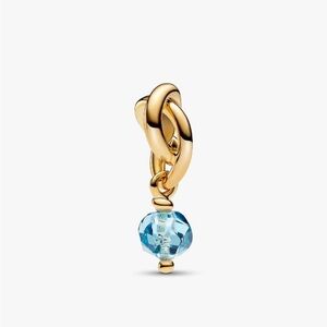 Pandora Gold and Blue Pendant